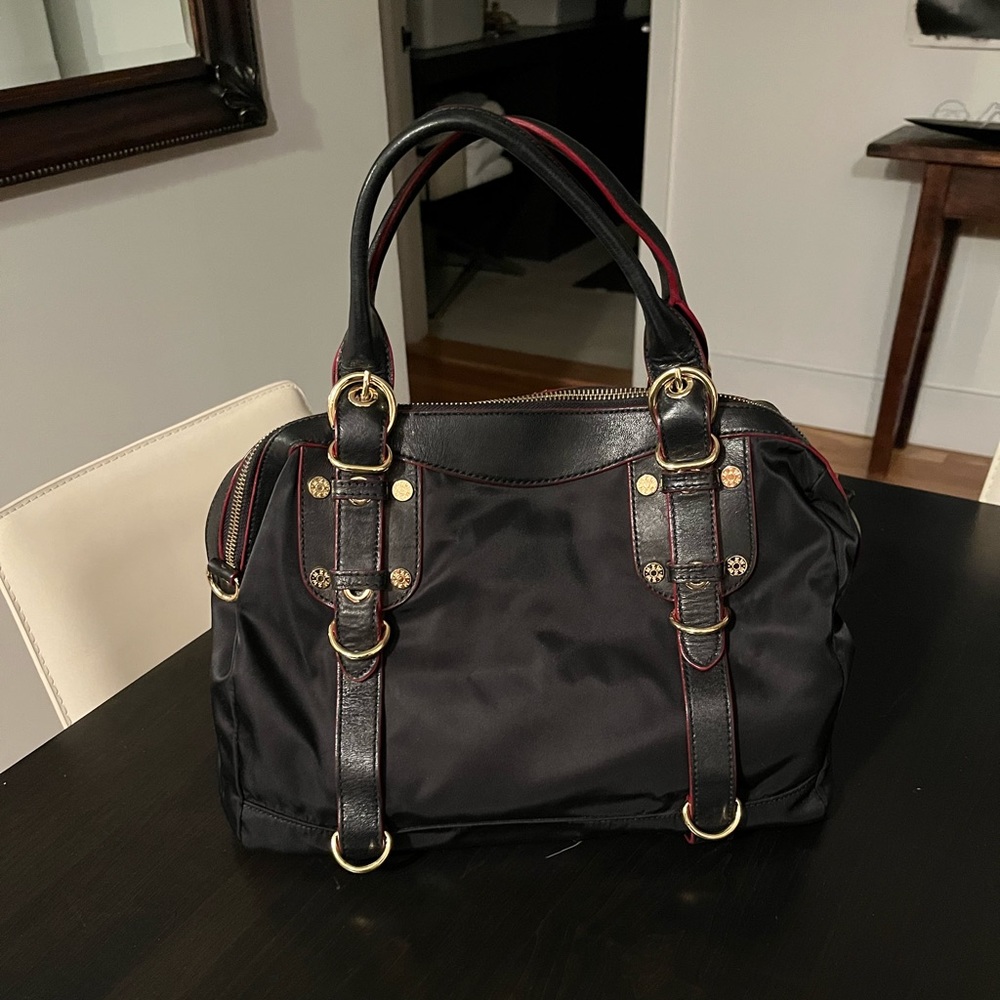 MZ Wallace black nylon satchel